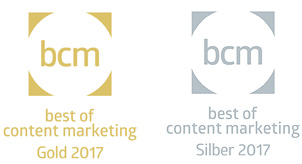 best of content marketing gold und silber 2017