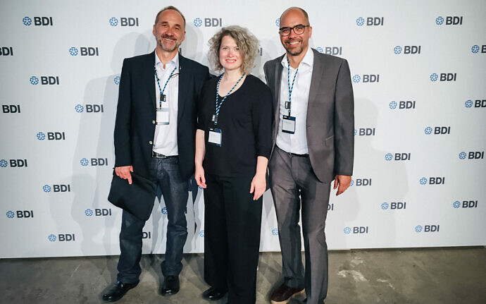 Zukunft zeigen Beim Tag der deutschen Industrie des BDI 2019 stellten die Magaziniker und Fotogloria ihr Projekt „Deutschland 6.0“ vor.
