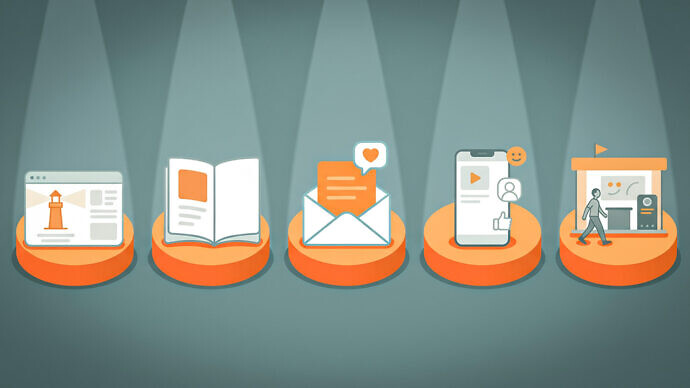 Hier findet strategisches Storytelling statt  Strategisches Storytelling ist kein Selbstzweck, sondern eine Methode, um Inhalte konsistent und wirkungsvoll umzusetzen. Lebendig werden sie aber erst auf den passenden Kanälen. Wir zeigen, wie 5 Story-Plattformen Marken sichtbar und erlebbar machen. 